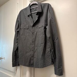 Vince - Grey cotton button down - size large